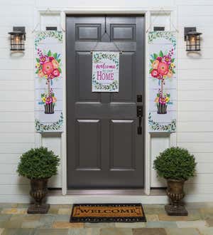 Welcome to Our Home Topiary Door Banner Kit
