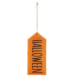 Halloween Thanksgiving Reversible Door Tag