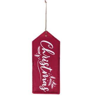 Christmas, Holidays Reversible Door Tag