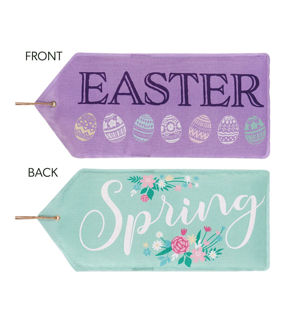 Easter, Spring Reversible Door Tag