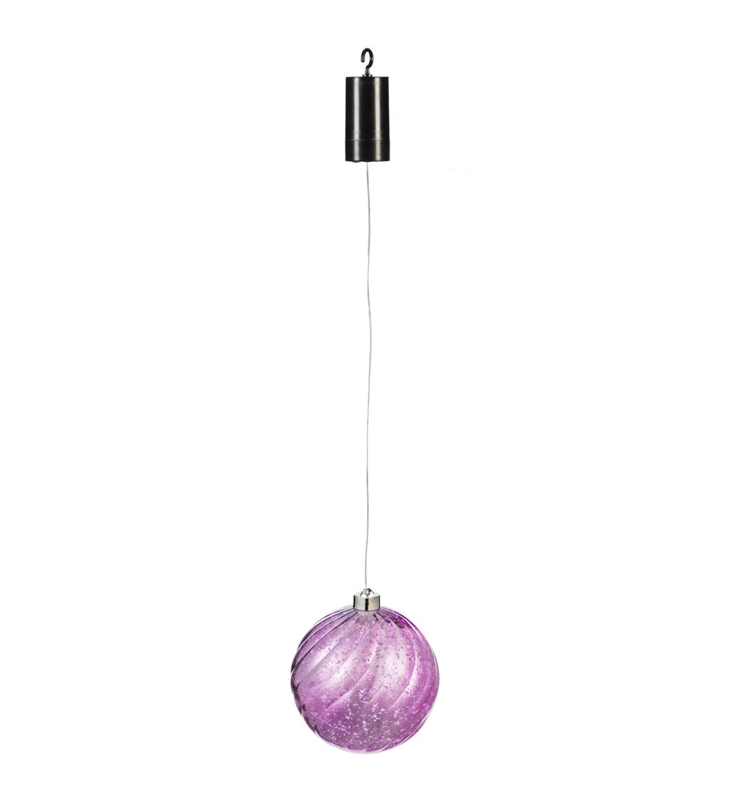 6" Shatterproof Outdoor Safe Battery Operated LED Ornament, Blush