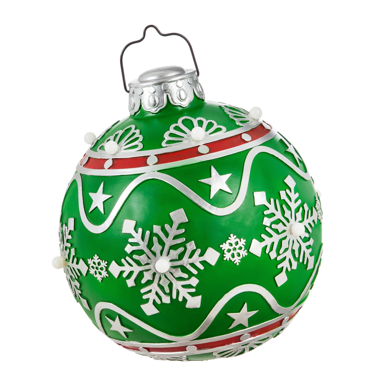 Battery Operated Ornament Outdoor Green Ornament