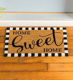 Home Sweet Home Decorative Coir Mat, 16" x 28"