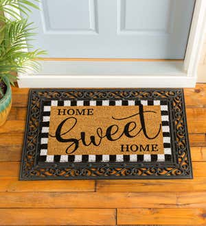 Home Sweet Home Decorative Coir Mat, 16" x 28"