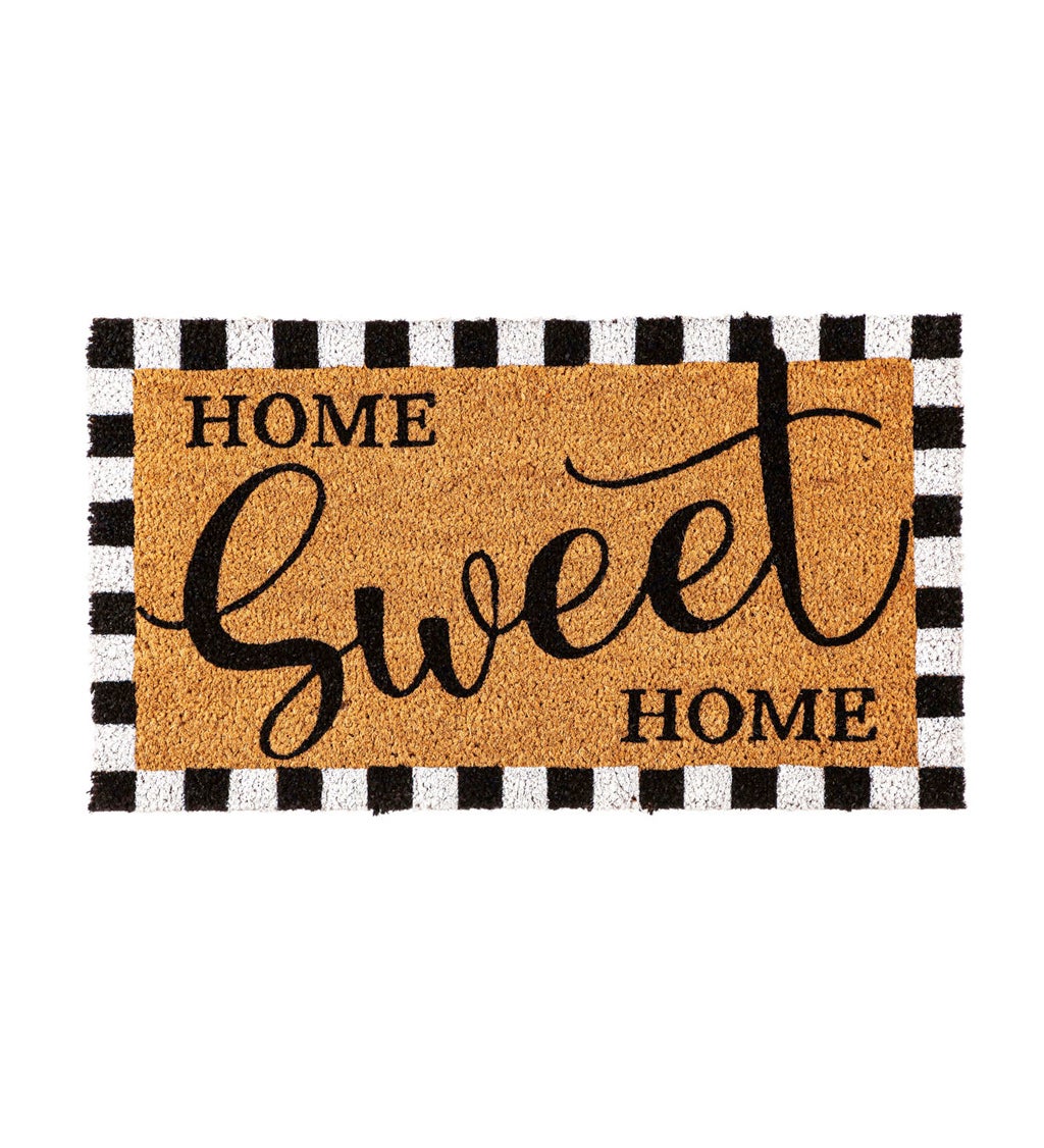 Home Sweet Home Decorative Coir Mat, 16" x 28"