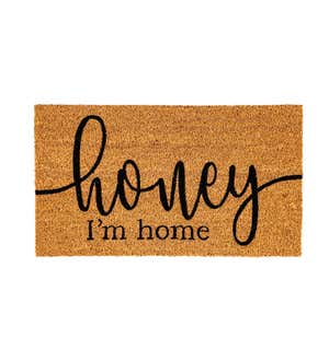 Honey I'm Home Coir Mat
