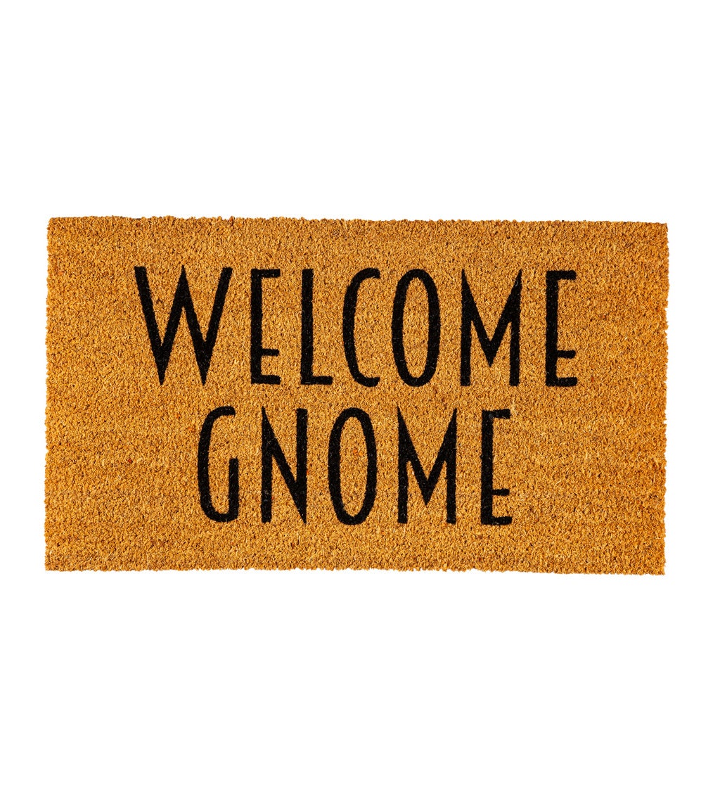 Welcome Gnome Coir Mat