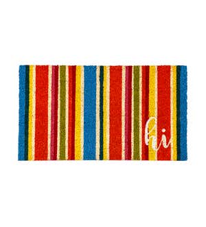 Multicolor Stripes Coir Mat