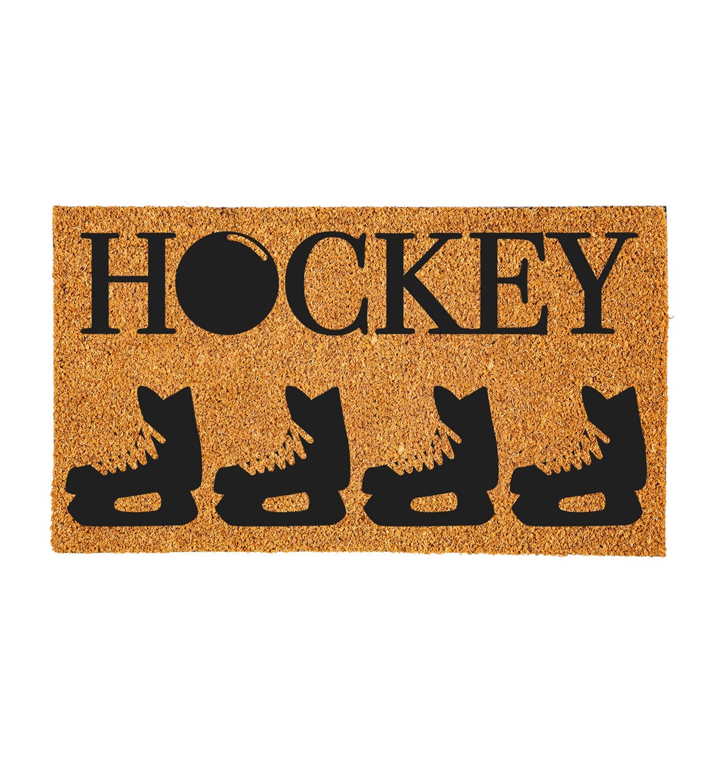 Coir Mat, Hockey, 16" x 28"