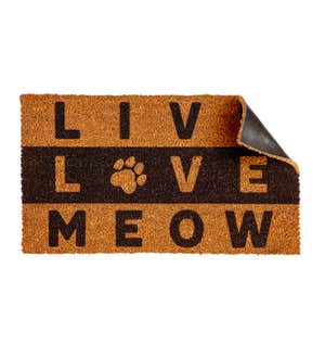 Live Love Meow Coir Mat