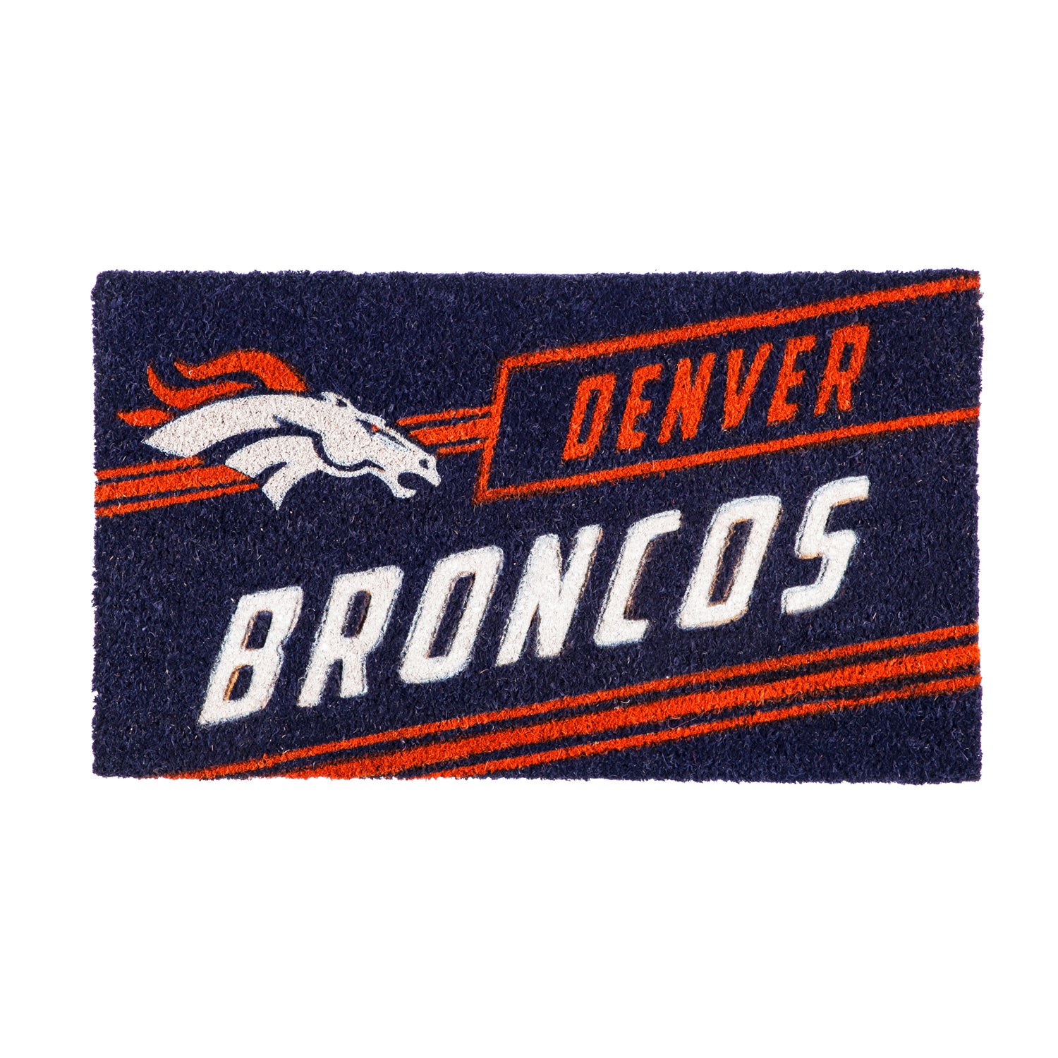 Denver Broncos Coir Punch Mat