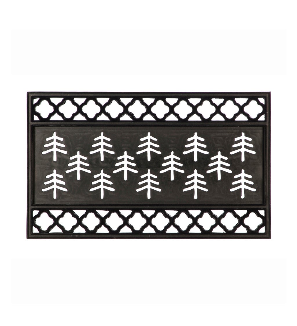 Let It Snow Winter Door Mat 28 in. x 18 in. Snowflake Outdoor Doormat