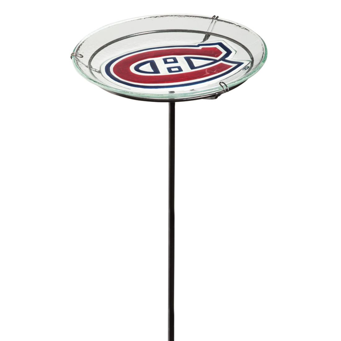 Montreal Canadiens Logo Garden Stake Bird Bath