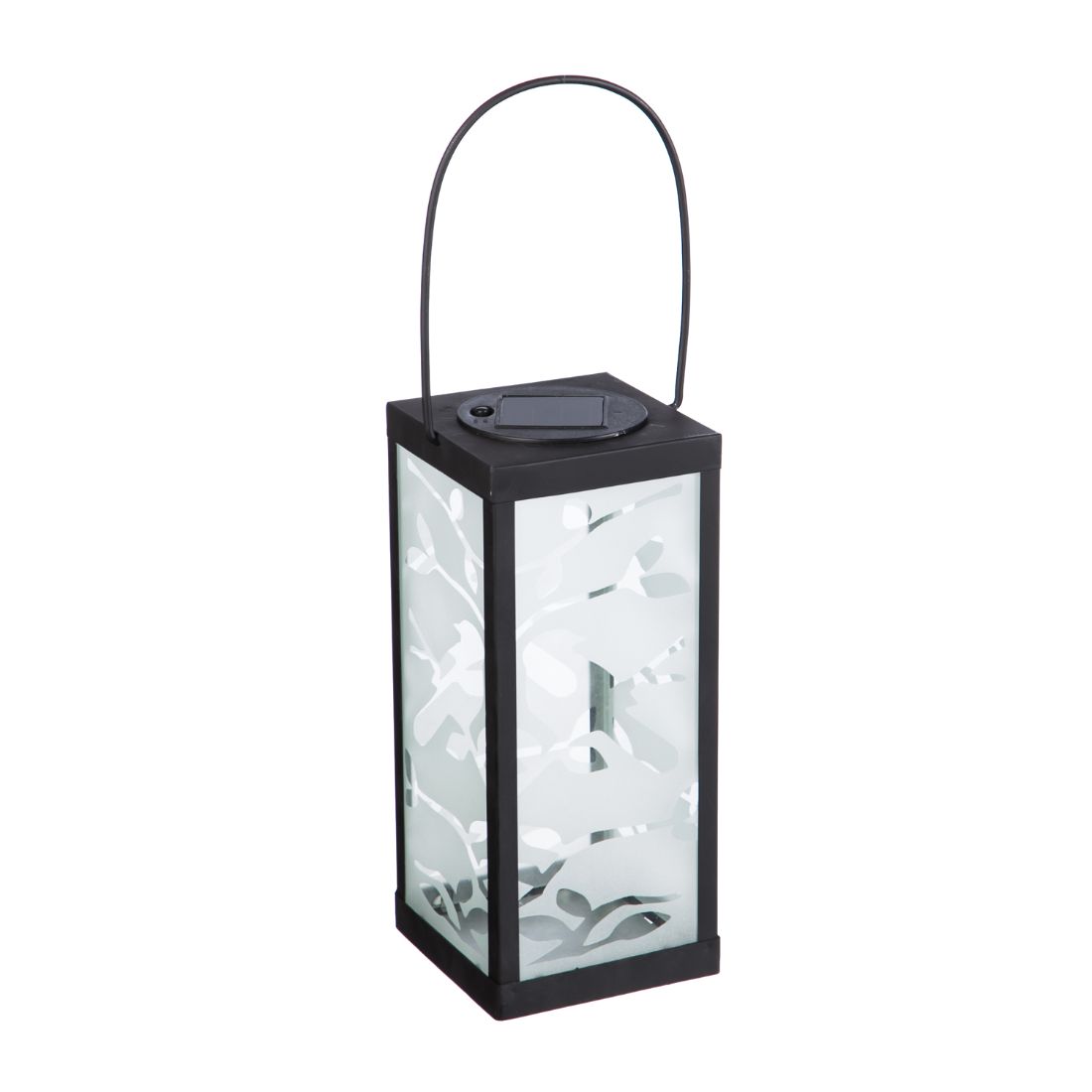 Silhouettes Frosted Solar Lantern