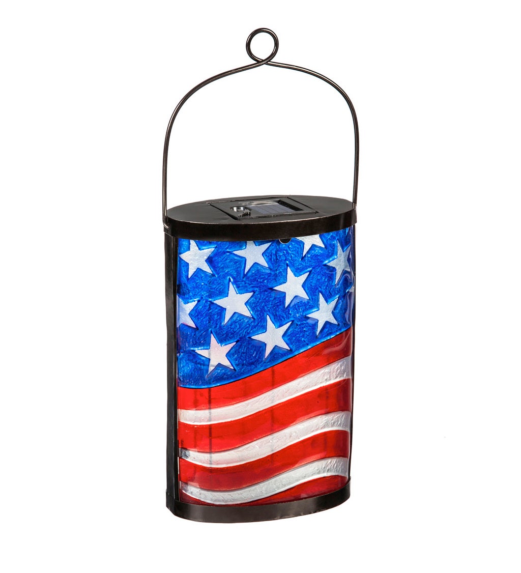 Patriotic Flag Solar Lantern