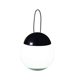Jitterbug Black and White LED Rechargeable Outdoor Lantern
