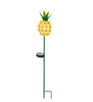 33"H Solar Pineapple Garden Stake