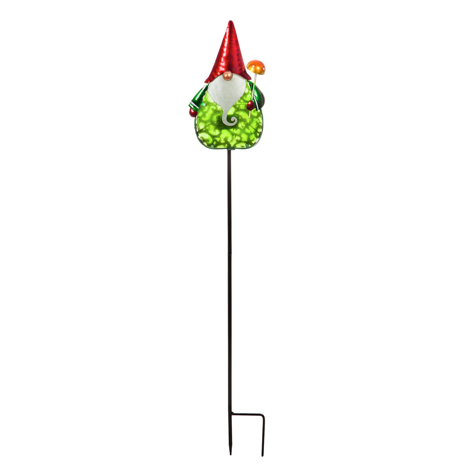 36"H Secret Solar Garden Stake, Gnome