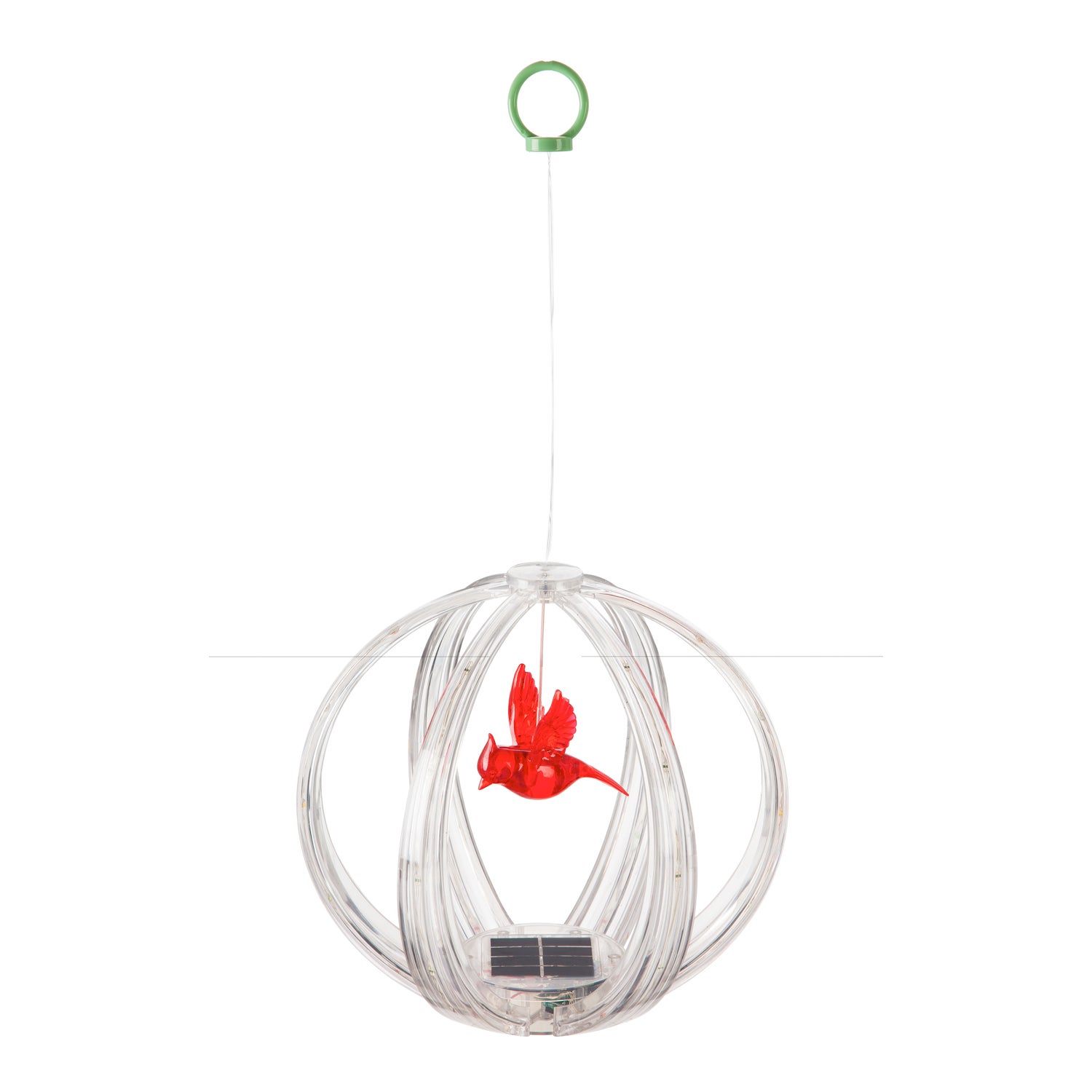 Cardinal Solar Mobile Sphere with Multicolor Chasing Light Display
