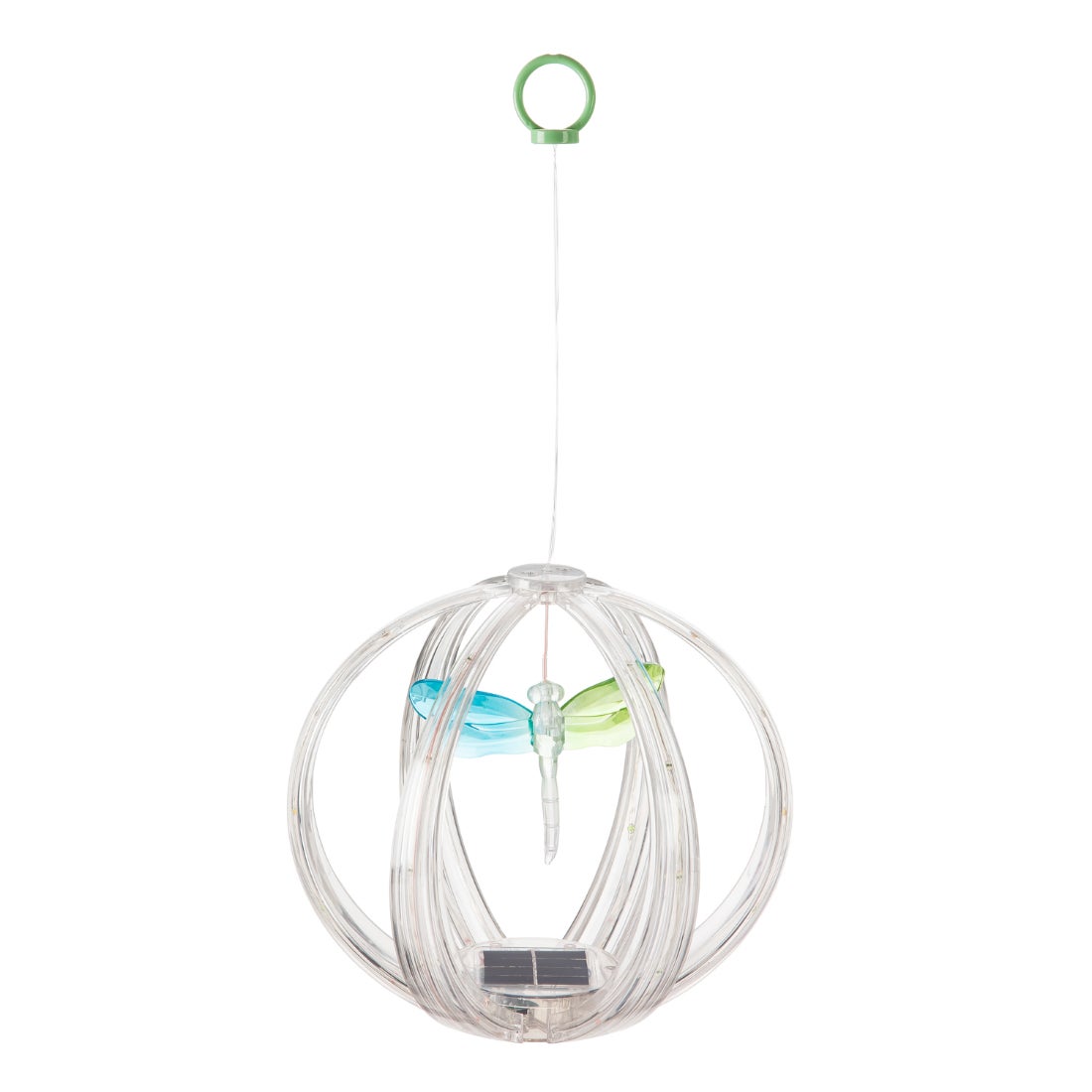 Dragonfly Solar Mobile Sphere with Multicolor Chasing Light Display