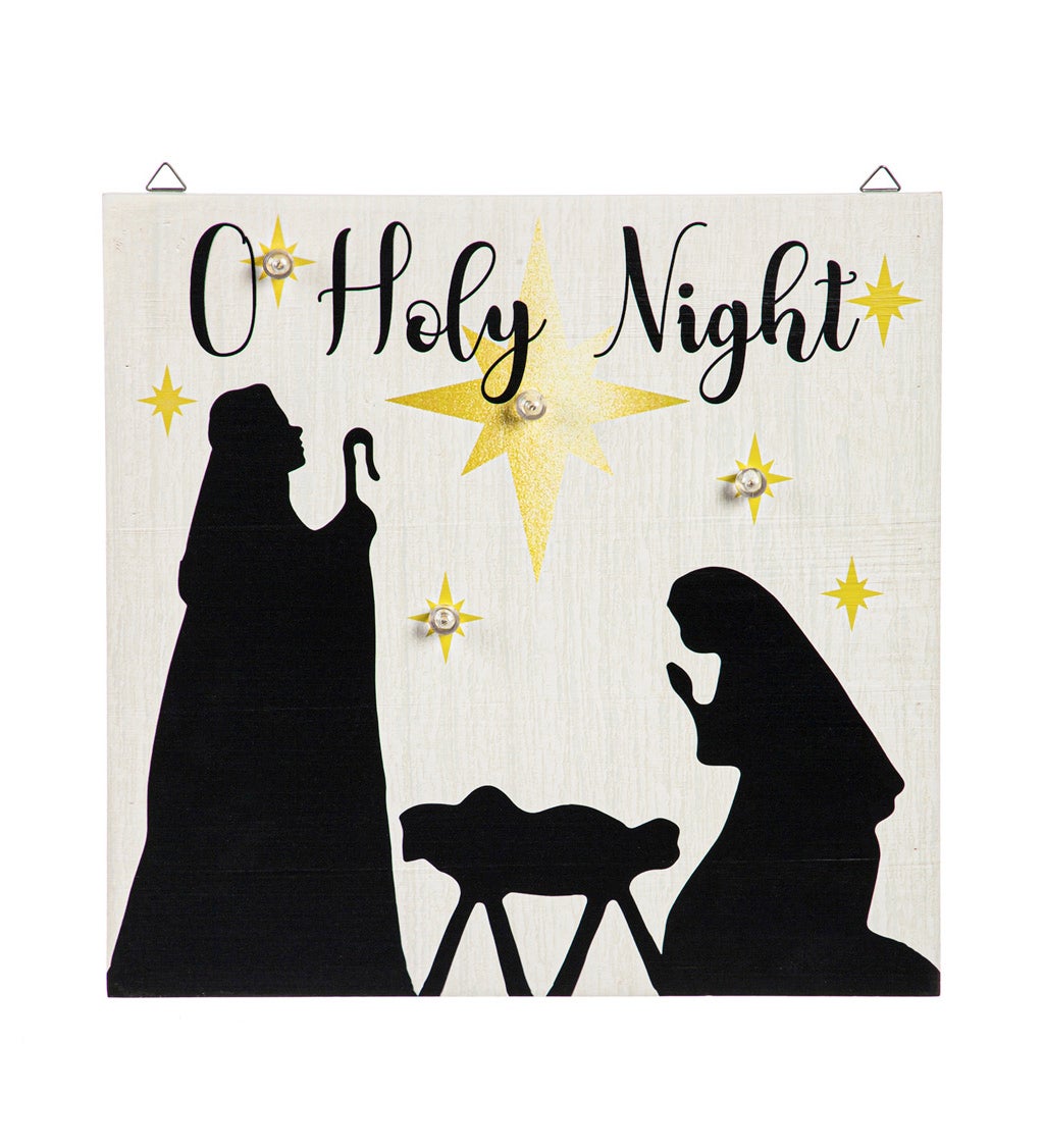Solar Sign-sational Greeter with Stake, O Holy Night
