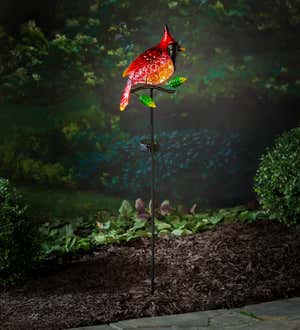 Solar Garden Stake, Cardinal