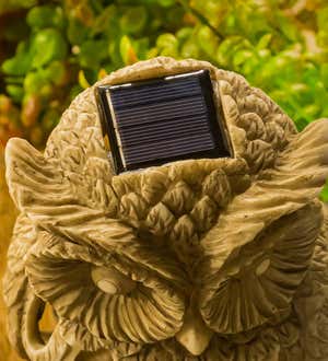 Solar Bug Zapper Garden Statuary, Owl