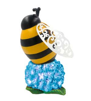 Solar Bug Zapper Garden Statuary, Bee