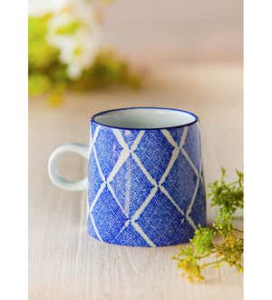 Dark Blue Capri 10-oz Ceramic Coffee Cup