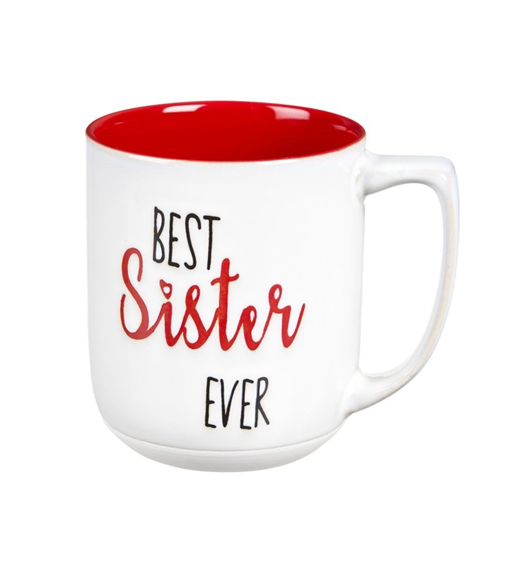 Ceramic Cup, 14 oz, Best Sister Ever