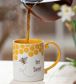 Ceramic Cup, 15 oz, Bee Sweet