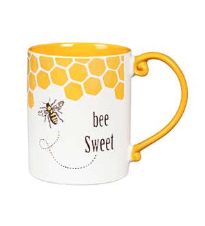 Ceramic Cup, 15 oz, Bee Sweet