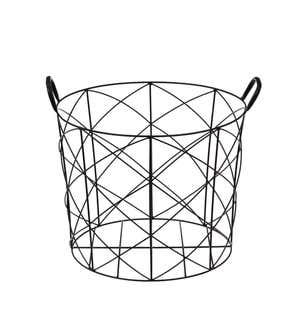 Black Wire Metal Storage Basket