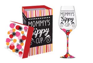 Mommy's Sippy Cup Wine Glass