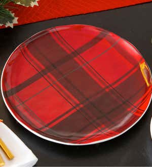 10" Ceramic Dinner Plate, Christmas Cadence