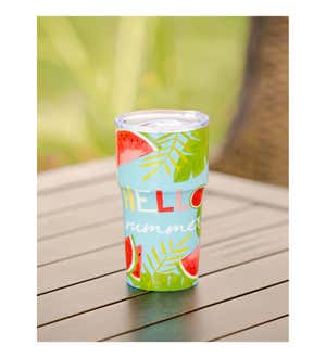 Hello Summer Double Wall Ceramic Companion Cup