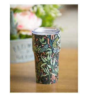 Floral Cadence Double Wall Ceramic Companion Cup
