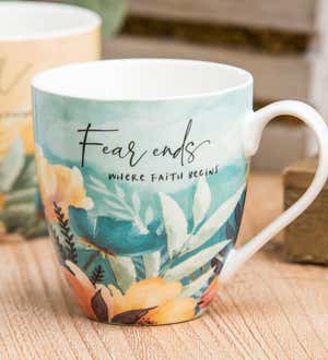 Ceramic Cup O' Java, 17 oz, Sunday Morning, Live by Faith