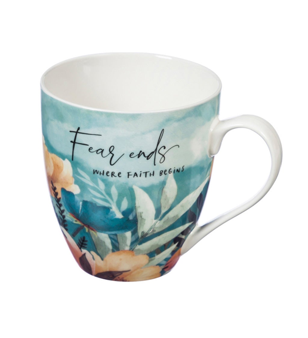 Ceramic Cup O' Java, 17 oz, Sunday Morning, Live by Faith