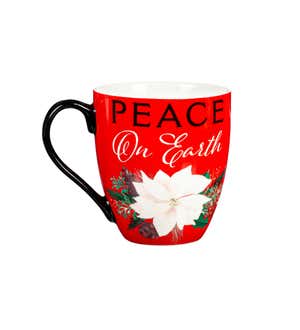 Ceramic Cup O' Java, 17 Oz, Christmas Joy