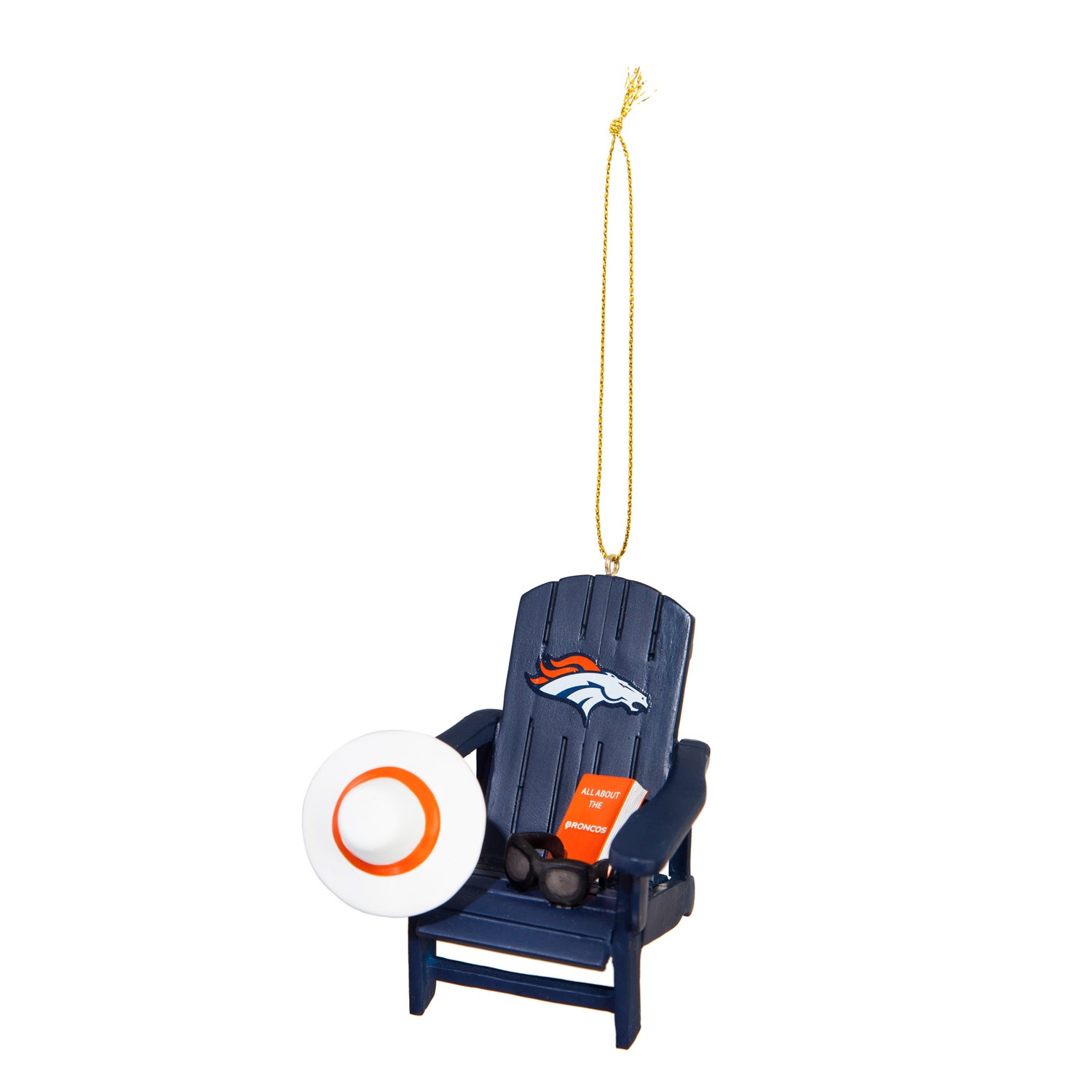 Denver Broncos Adirondack Chair Ornament