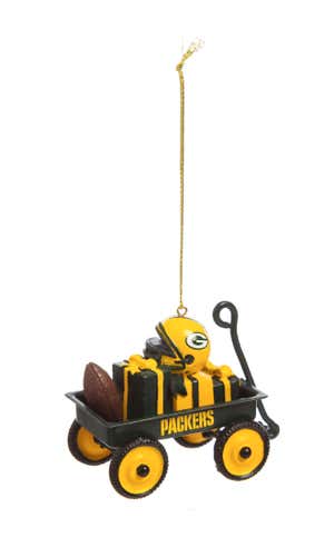 Green Bay Packers Team Wagon Ornament