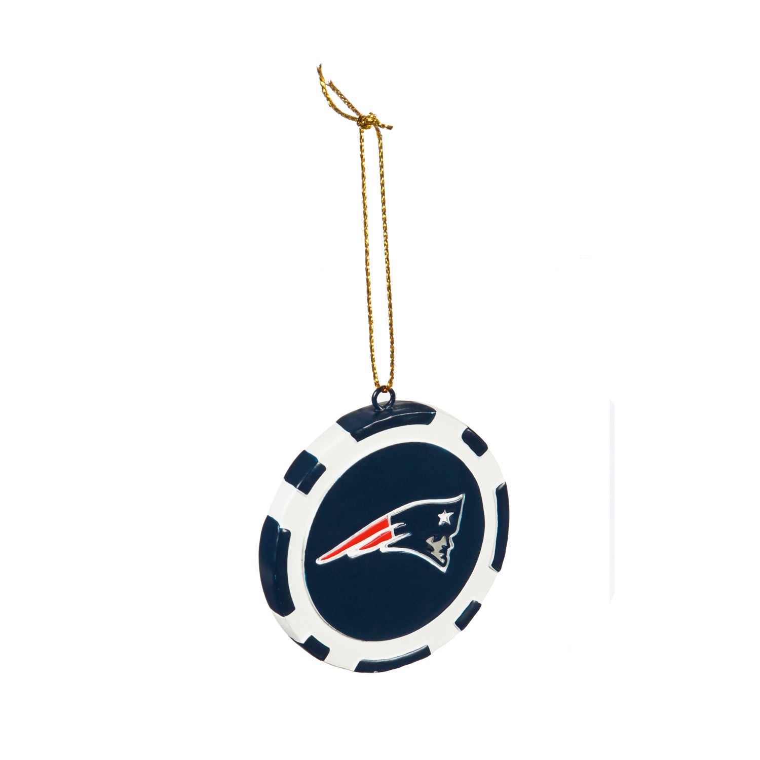 New England Patriots Game Chip Ornament