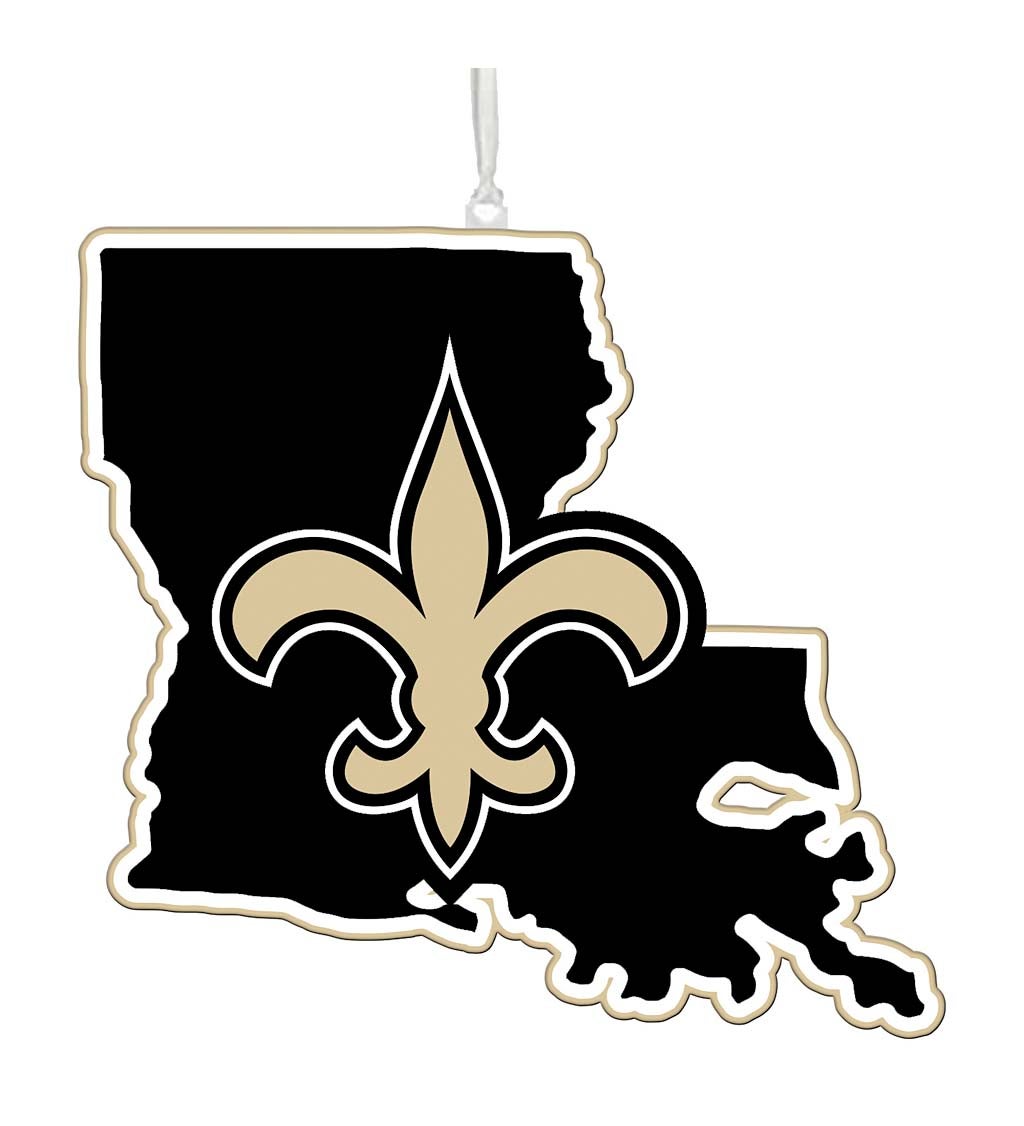 New Orleans Saints Stateq Ornament