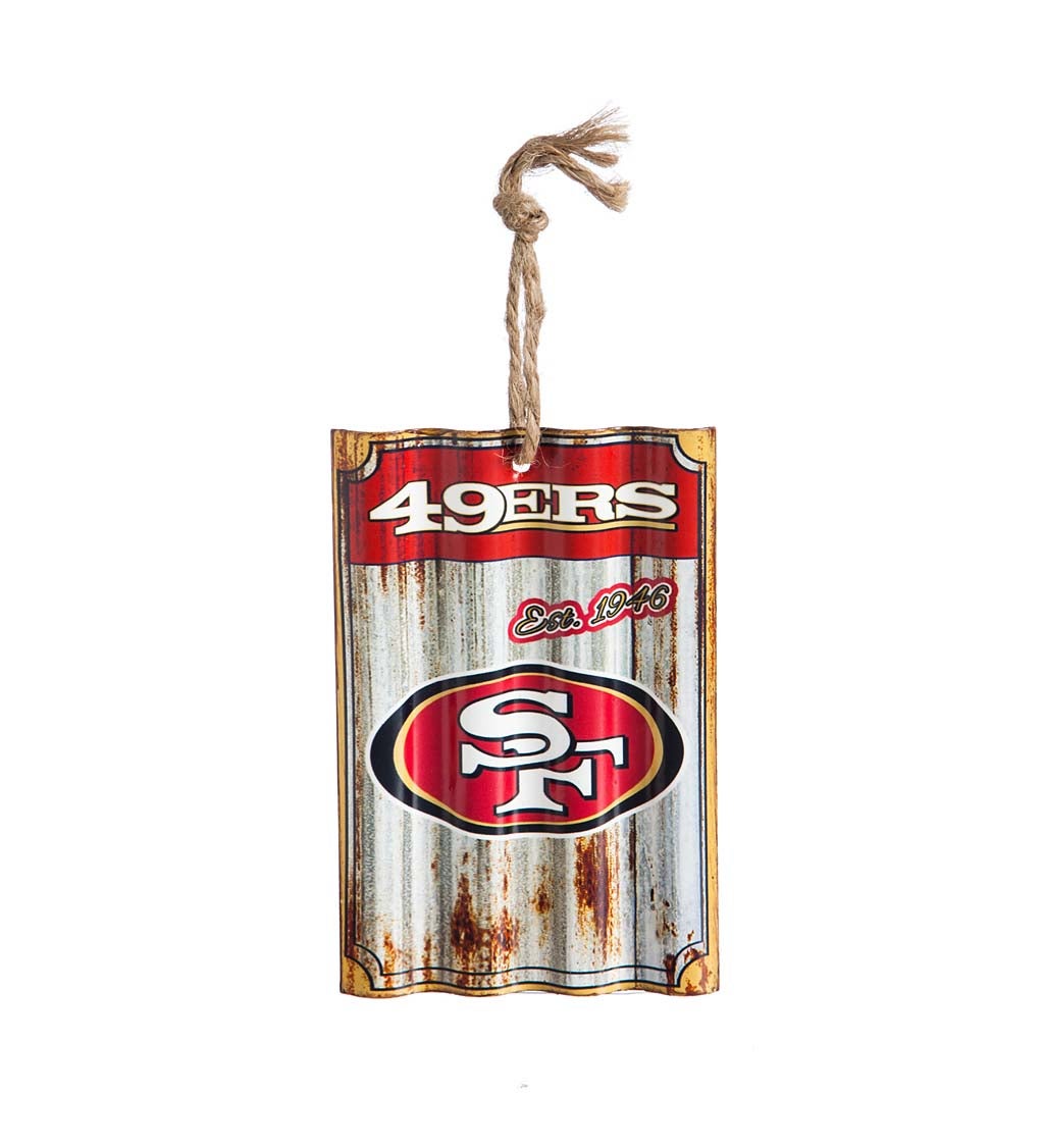 San Francisco 49ers Corrugated Metal Ornament