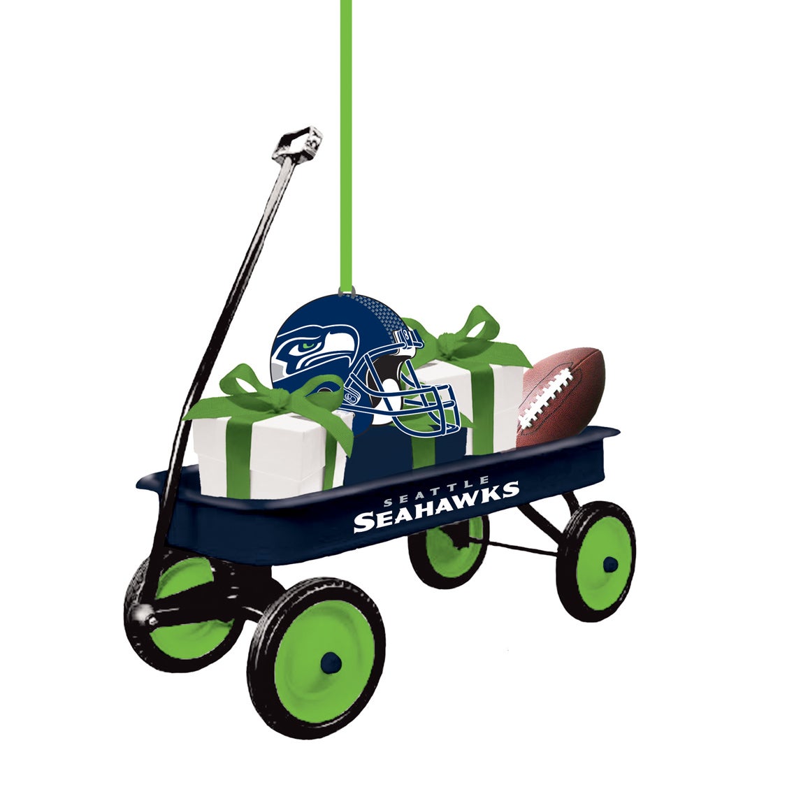 Seattle Seahawks Team Wagon Ornament