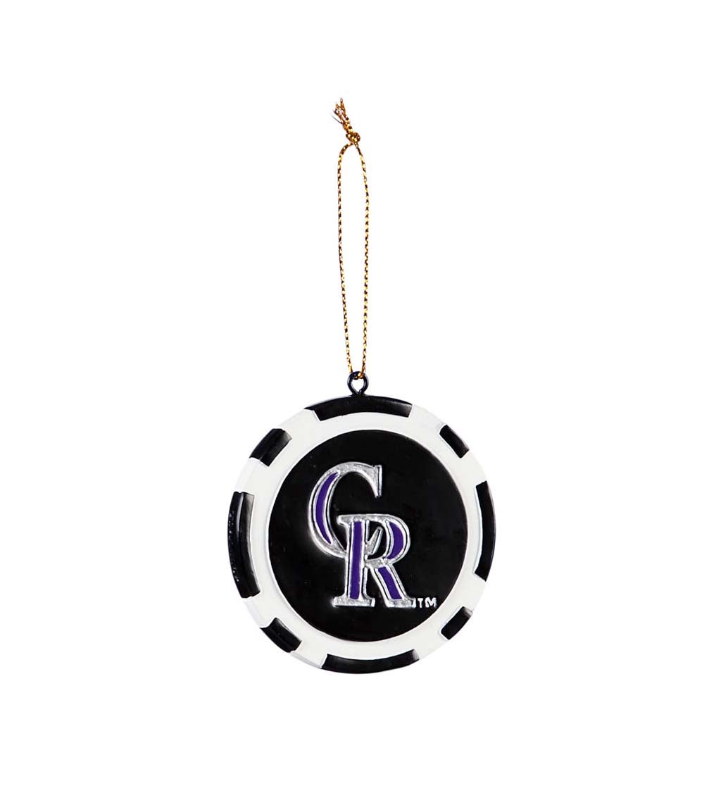 Colorado Rockies Game Chip Ornament