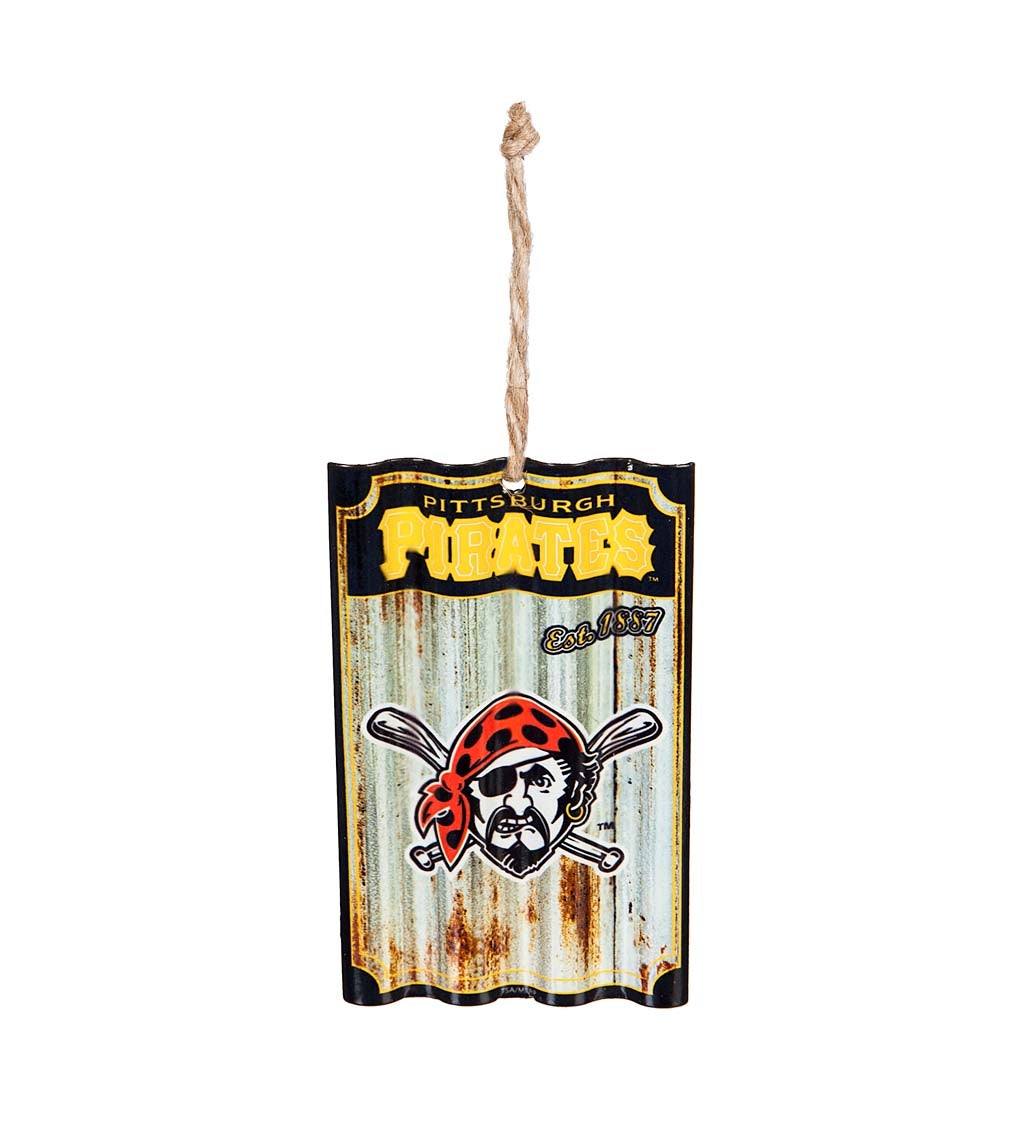 Pittsburgh Pirates Corrugated Metal Ornament