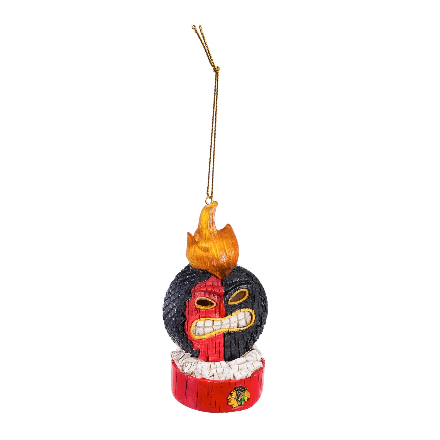 Chicago Blackhawks Lit Team Ball Ornament