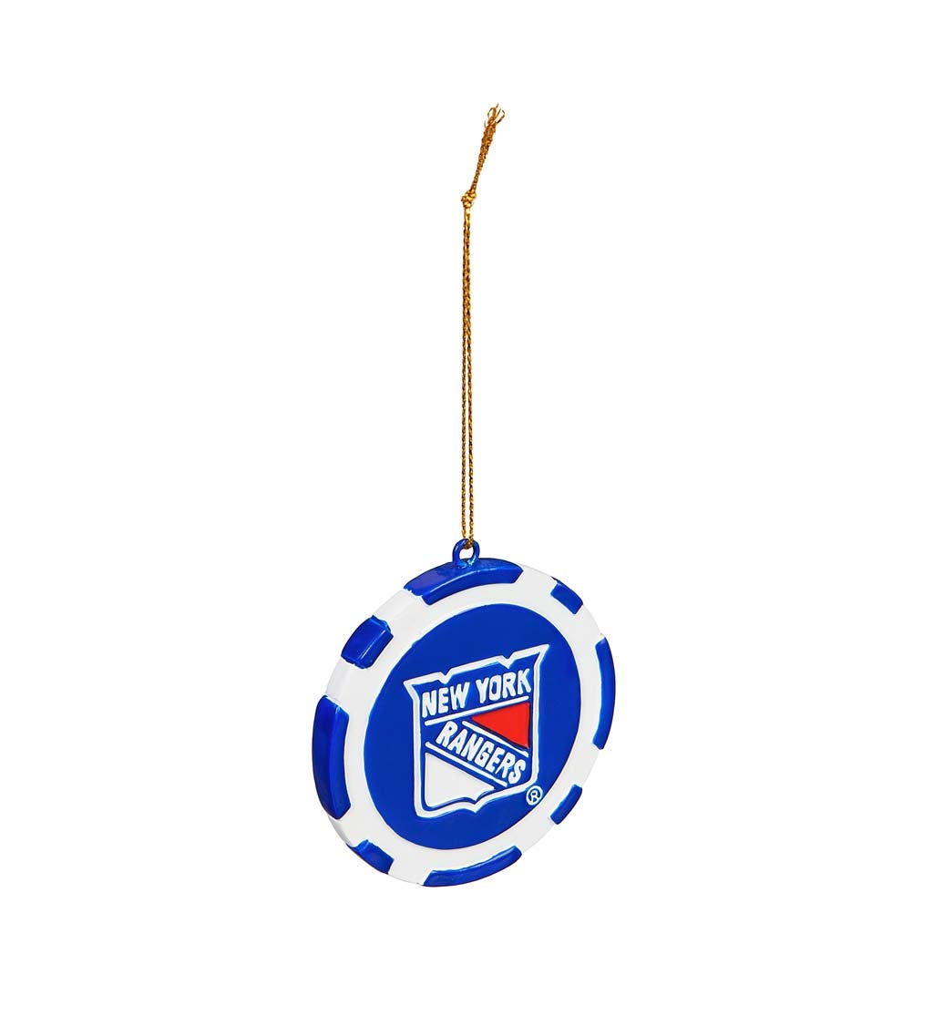 New York Rangers Game Chip Ornament